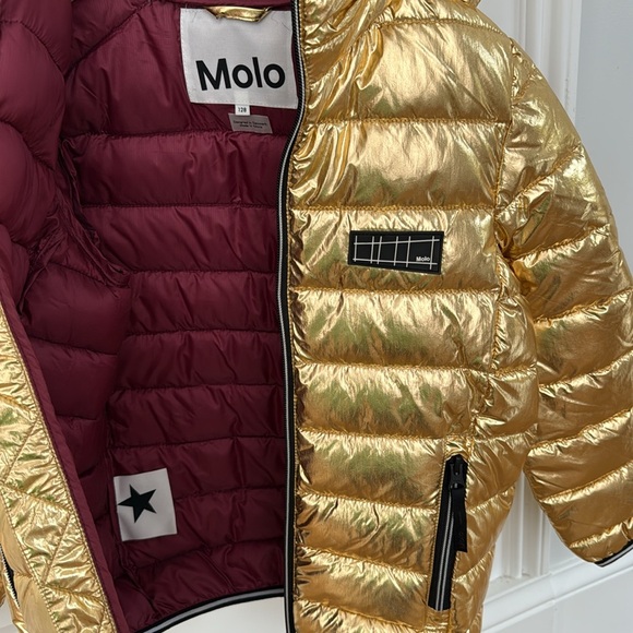 MOLO gold puffer jacket (rarely worn) - Picture 3 of 4